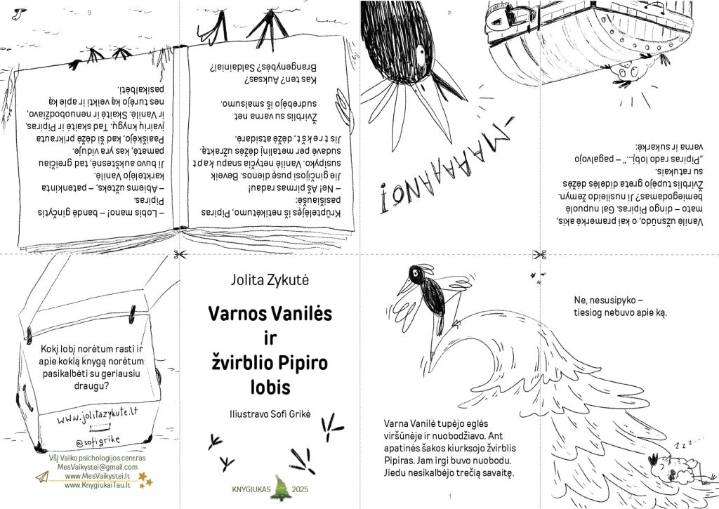 Knygiukas Varnos Vaniles ir zvirblio Pipiro lobis